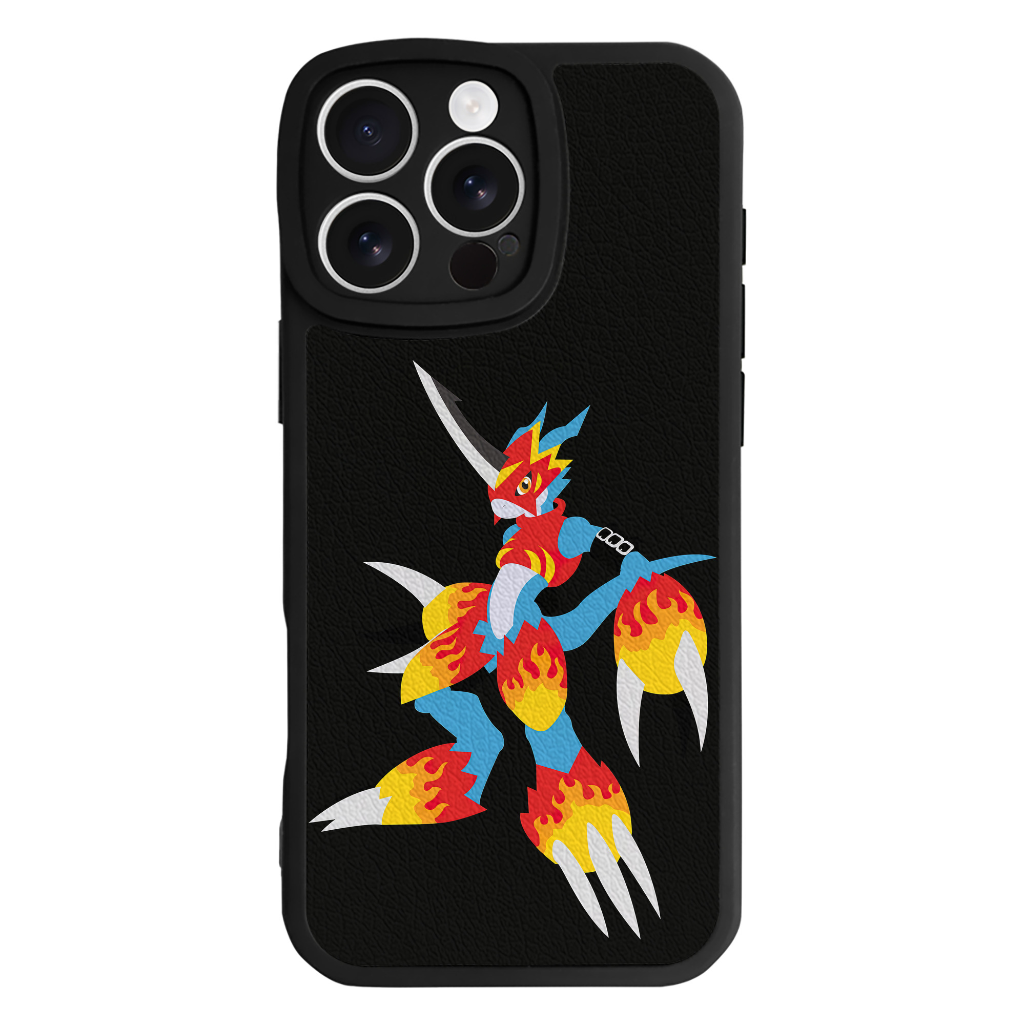 （画像用） Digimon デジタルモンスター/デジモン 【iPhone 16シリーズ対応】シリコンスマホケース（レザー調） 材質：シリコン